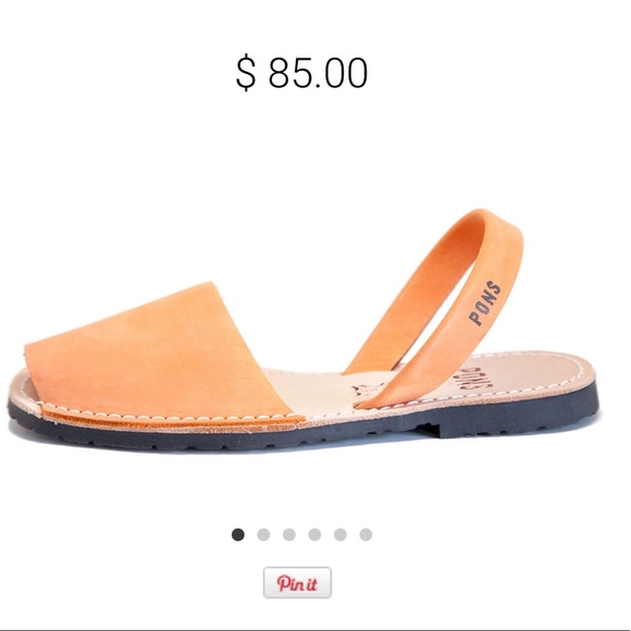 Pons Quintana Shoes - NEW PONS Classic Style Avarcas Peach Orange Size 9